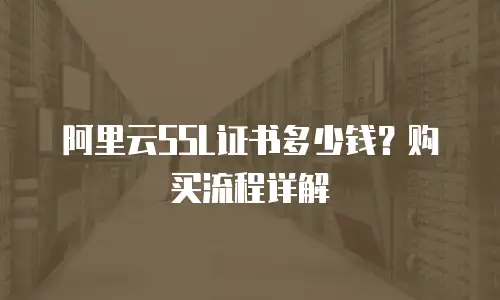 阿里云SSL证书多少钱？购买流程详解