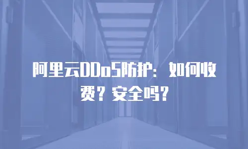 阿里云DDoS防护：如何收费？安全吗？