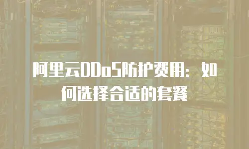 阿里云DDoS防护费用：如何选择合适的套餐