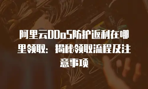阿里云DDoS防护返利在哪里领取：揭秘领取流程及注意事项