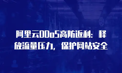 阿里云DDoS高防返利：释放流量压力，保护网站安全
