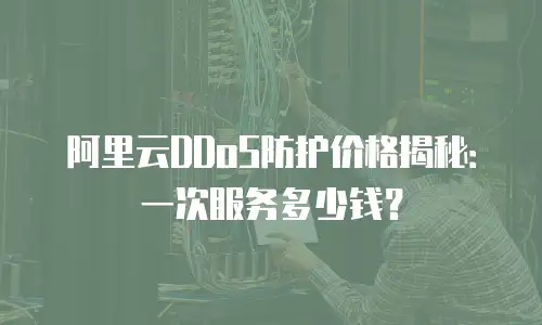 阿里云DDoS防护价格揭秘：一次服务多少钱？