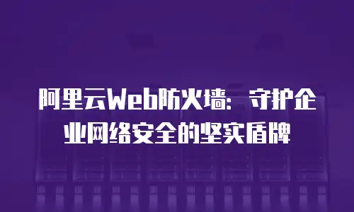 阿里云Web防火墙：守护企业网络安全的坚实盾牌
