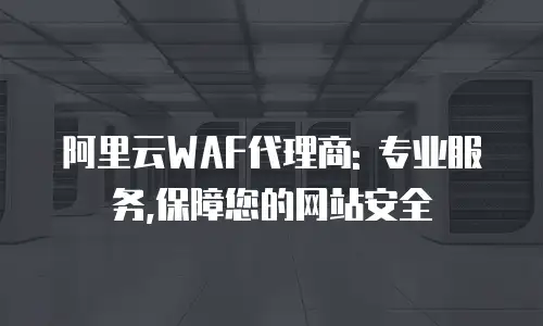 阿里云WAF代理商: 专业服务,保障您的网站安全