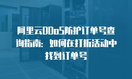 阿里云DDoS防护订单号查询指南：如何在打折活动中找到订单号
