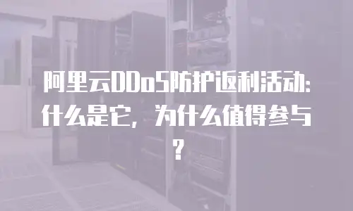 阿里云DDoS防护返利活动：什么是它，为什么值得参与？