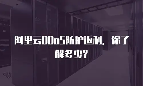阿里云DDoS防护返利，你了解多少？