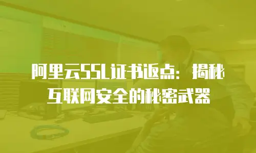 阿里云SSL证书返点：揭秘互联网安全的秘密武器