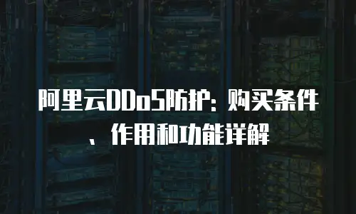 阿里云DDoS防护: 购买条件、作用和功能详解