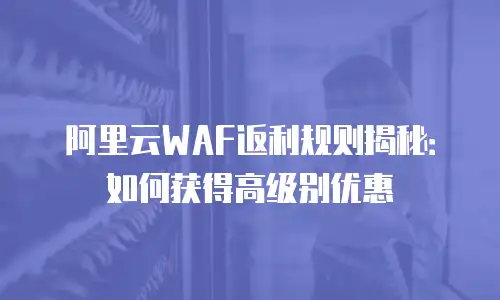 阿里云WAF返利规则揭秘：如何获得高级别优惠