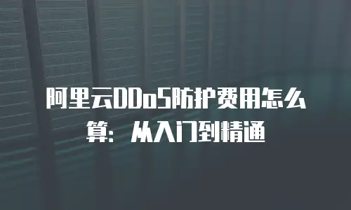 阿里云DDoS防护费用怎么算：从入门到精通
