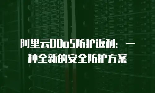 阿里云DDoS防护返利：一种全新的安全防护方案