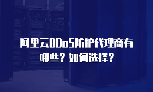 阿里云DDoS防护代理商有哪些？如何选择？