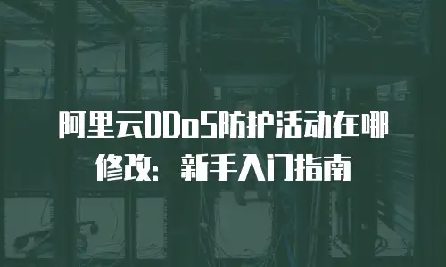 阿里云DDoS防护活动在哪修改：新手入门指南