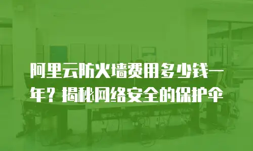 阿里云防火墙费用多少钱一年？揭秘网络安全的保护伞
