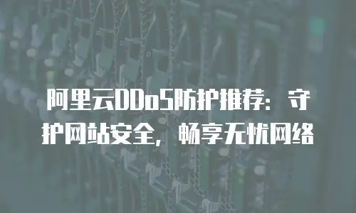 阿里云DDoS防护推荐：守护网站安全，畅享无忧网络