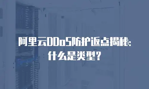 阿里云DDoS防护返点揭秘：什么是类型？