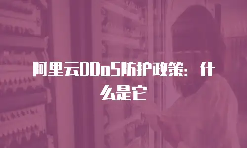 阿里云DDoS防护政策：什么是它