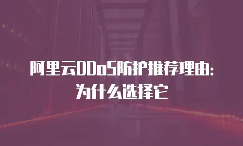阿里云DDoS防护推荐理由：为什么选择它