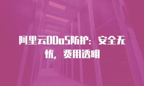 阿里云DDoS防护：安全无忧，费用透明