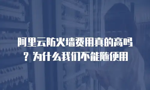阿里云防火墙费用真的高吗？为什么我们不能随便用
