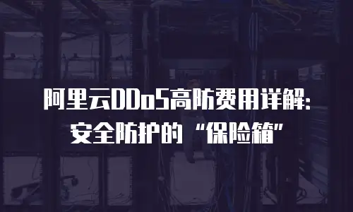 阿里云DDoS高防费用详解：安全防护的“保险箱”