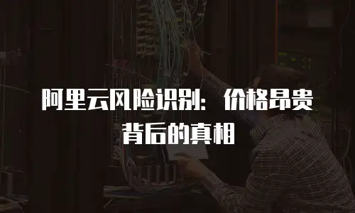 阿里云风险识别：价格昂贵背后的真相