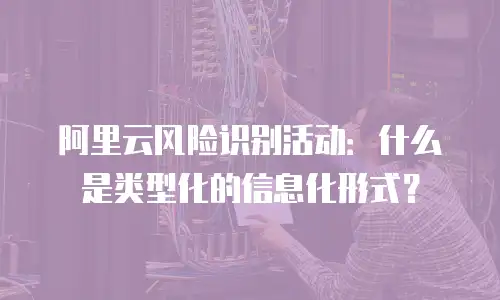 阿里云风险识别活动：什么是类型化的信息化形式？