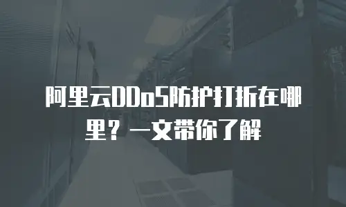 阿里云DDoS防护打折在哪里？一文带你了解