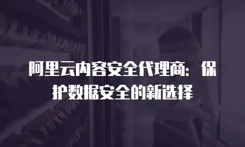 阿里云内容安全代理商：保护数据安全的新选择