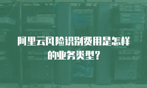 阿里云风险识别费用是怎样的业务类型？