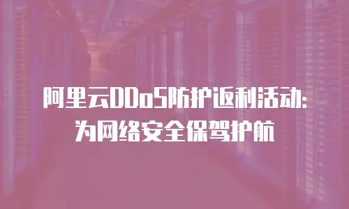 阿里云DDoS防护返利活动：为网络安全保驾护航