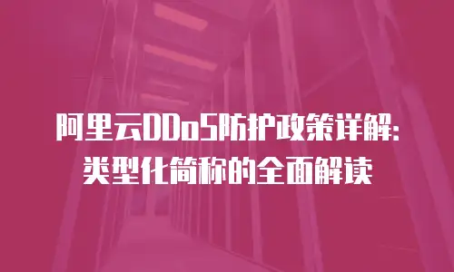 阿里云DDoS防护政策详解：类型化简称的全面解读