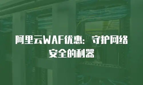 阿里云WAF优惠：守护网络安全的利器