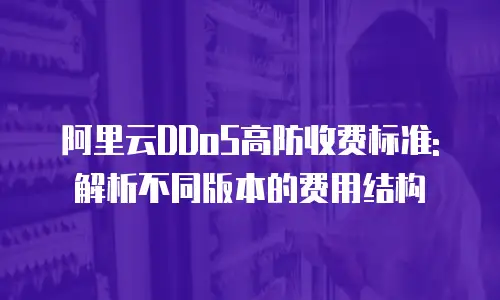 阿里云DDoS高防收费标准: 解析不同版本的费用结构