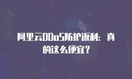 阿里云DDoS防护返利：真的这么便宜？