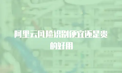 阿里云风险识别便宜还是贵的好用