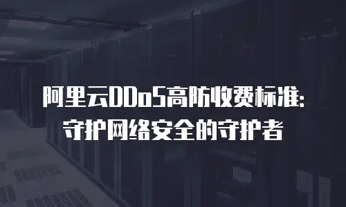 阿里云DDoS高防收费标准：守护网络安全的守护者