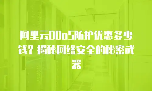 阿里云DDoS防护优惠多少钱？揭秘网络安全的秘密武器