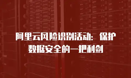 阿里云风险识别活动：保护数据安全的一把利剑