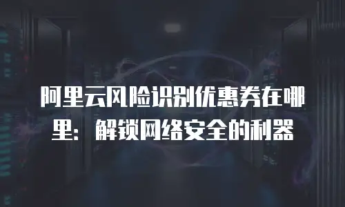 阿里云风险识别优惠券在哪里：解锁网络安全的利器