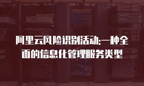 阿里云风险识别活动:一种全面的信息化管理服务类型