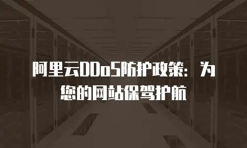 阿里云DDoS防护政策：为您的网站保驾护航