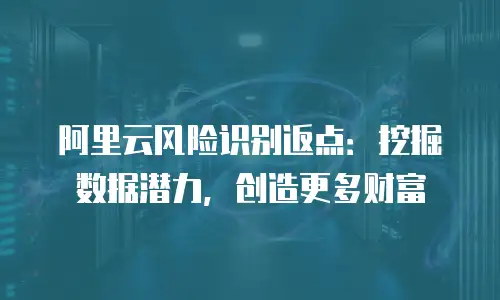 阿里云风险识别返点：挖掘数据潜力，创造更多财富