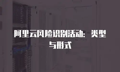 阿里云风险识别活动：类型与形式
