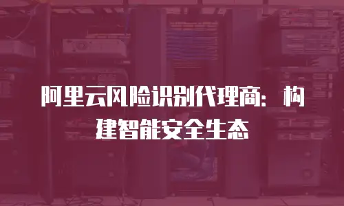 阿里云风险识别代理商：构建智能安全生态