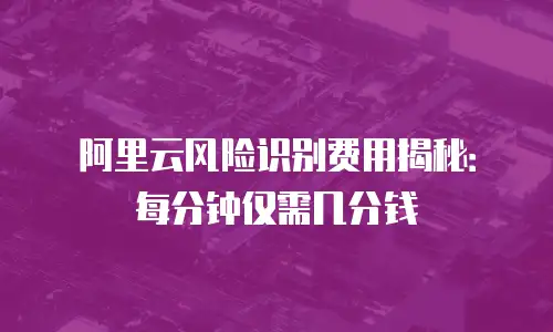 阿里云风险识别费用揭秘：每分钟仅需几分钱