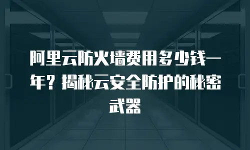 阿里云防火墙费用多少钱一年？揭秘云安全防护的秘密武器