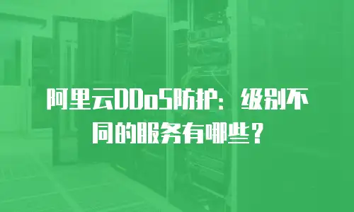 阿里云DDoS防护：级别不同的服务有哪些？