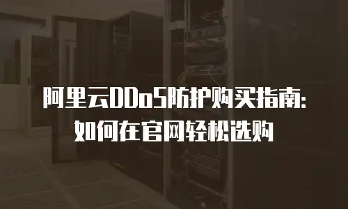 阿里云DDoS防护购买指南：如何在官网轻松选购